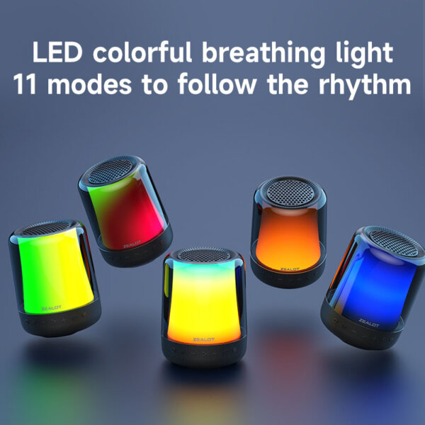 LED Colorful Breathing Light Bluetooth Speaker - Image 3