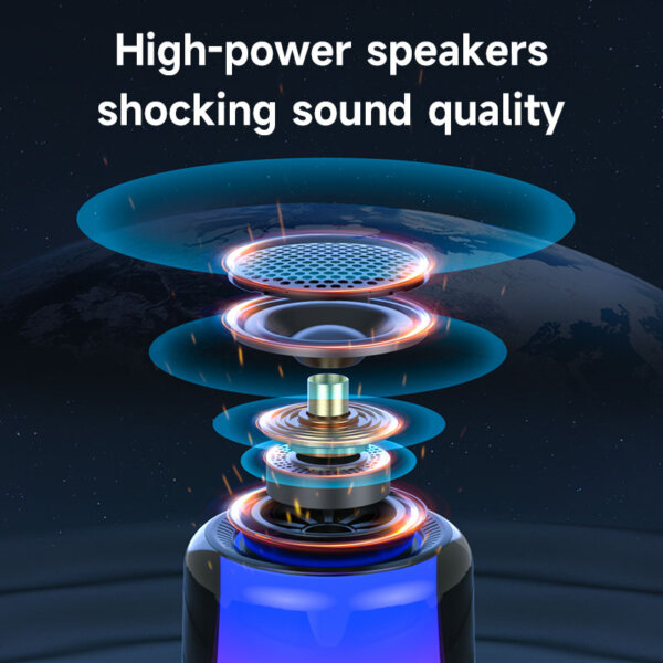 LED Colorful Breathing Light Bluetooth Speaker - Image 4