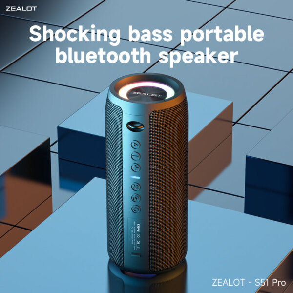 S51 Pro Shocking Bass Portable Bluetooth Speaker - Image 2